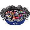 CardKingPro Immense Dice Bag con Tasche - Azzurro - capacità 150+ Dadi - Ottimo Organizzatore per Collezionisti di Dadi, Perfetto per Dungeons & Dragons [Design Brevettato]