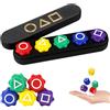 Vicloon Gonggi Gioco Coreano, Pietre Colorate Mini Gioco Gonggi Jack Stone Pebbles Divertimento e Allenamento di Coordinazione per Adulti Set di Giochi Gonggis Korean Game Rettangolo
