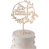 Gudotra Cake Topper La Mia Prima Comunione Decorazione Bomboniere Torte Prima Comunione Topper Torta (Legno)