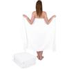 Betz 3 teli da bagno asciugamani uomo e donna per la sauna XXL DRESDEN 100% cotone misura 100x200cm colore bianco