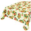 emmevi Tovaglia Cucina Antimacchia Bordata Cotone Plastificato Resistente Fiorita MOD.CINZ52S 120X160