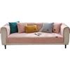 VanderHOME Morbido Copridivano Asciugamano da divano Peluche Cuscino per divano Spesso Decorativo Copridivano Antiscivolo Lavabile per Animali Domestici Bambini 70 * 70cm-Rosa-Braccioli（1 pezzo）