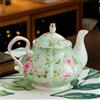 SOREZE Teiera Europea in Porcellana Cinese da 400 ml. Set da tè pomeridiano Inglese. Teiera in Porcellana. Caffettiera Resistente al Calore