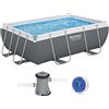 Bestway Power Steel 56629 - Piscina fuori terra + Pompa filtro 16 W e dispenser