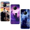 VLQI 3X Cover Compatibile con Nokia X20 / Nokia X10 Custodie Morbido Trasparente Disegno Silicone Case Ultra Sottile TPU Protezione Antiurto Custodia - Panda Farfalla Gatto