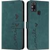 EATCYE Cover per Samsung Galaxy M31, Flip Libro Libretto Custodia in Pelle PU per Samsung Galaxy M31 [Protezione Completa] [Slot per Scheda] [Funzione di Supporto] (Verde)