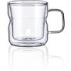 MasterPRO Foodies Mixolology - Game di 2 Custas di 140 ml - Prodotto in doppia parete di vetro Borosilicato resistente - tazze pratiche adatte a microonde - eleganti e resistenti