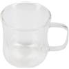 BERGNER COFFEE & TEA LOVERS - Bicchiere a doppia parete 230ML in vetro borosilicato - Robusto ed elegante - Ottimale per bevande calde e fredde - Lavabile a mano