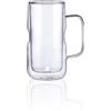 MasterPRO Foodies Mixolology - vetro alto 530 ml - prodotto in vetro borosilico doppio resistente - nave elegante ideale per ogni occasione