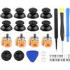 SRunDe 4 Pezzi Joystick di Ricambio, 3D Joysticks Sostituzione compatibile con Controller PS5, Sensore Analogico 3D Effetto Hall con 8 Pezzi Thumbstick Module per PlayStation 5