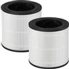 DAODEFUL filtro di ricambio per purificatore d'aria Philips serie 600 AC0650/10 AC0651/10, 3 in 1, H13 True Hepa con carbone attivo ad alta efficienza