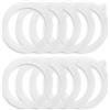 Generic 10 guarnizioni in gomma per barattoli di vetro, guarnizioni di ricambio ermetiche in silicone per barattoli di tenuta ermetica, dimensioni: 95 x 70 mm, 0,35/0,5/1/1,5/2 litri (bianco)