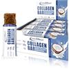 IronMaxx Collagen Protein Bar - Barretta 40g Cocco 12 pz. - Barretta proteica a basso contenuto di zucchero con collagene tipo 1, 2 e 3, 5g per barretta, da manzo alimentato ad erba.