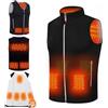 Generic Cozybod Gilet riscaldato, gilet riscaldato per uomo e donna, gilet riscaldato leggero unisex, Girocollo nero, 3XL