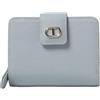 TWIN SET Twinset Milano Portafoglio Piccolo con Oval T Blue Tear