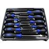 US PRO Tools 1621 - Set di 10 cacciaviti Phillips e a taglio con punta magnetica