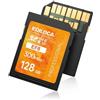 Ediloca SD Card 128GB UHS-II Classe V60 per Fotocamere Professionali, Scheda SD ad Alta Velocità 300MB/s Impermeabile e Antishock, Memory Card Compatibile con Canon 4K/6K Video (EF8)