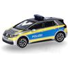 herpa Modellino auto VW ID.3 Polizia Amburgo, miniatura scala 1:87, pezzo da collezione, Made in Germany, modello in plastica