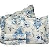 Riad Arredo Set Lenzuola Letto Matrimoniale in Prezioso 100% Cotone Percalle - Completo Letto Lenzuola Sotto con Elastico Perimetrale | Lenzuola da Sopra | 2 federe con Volant (Utrecht Blue)