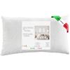 GM Cuscino Letto Guanciale per Dormire Imbottitura Standard Antiacaro Anallergico Traspirante per letto Matrimoniale Singolo con Federa Trapuntata Lavabile Made in Italy