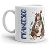 Paolo Chiari Tazza in Ceramica Caffè e Tè, Personalizzata con Nome, Idea Regalo Compleanno per Amici e Familiari, Certificata per Alimenti, Adatta al Microonde, Made in Italy (Francesco)