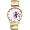Silverora Orologi Donna Uomo Elastico: Analogici Quarzo Coppia Orologi Con Numeri Romani Impermeabile Cinturino In Acciaio Inossidabile Orologi Da Uomo Orologi Da Donna Regali, Uomo montagna-oro,
