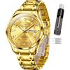 OLEVS Orologio da uomo con cronografo luminoso e multi quadrante, impermeabile, con data, regalo per uomo, in acciaio inox, classico, orologio da polso di lusso, Classico
