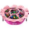 CardKingPro Borsa per Dadi immensa con Tasche - Rosa - capacità Oltre 150+ Dadi - Ottimo Organizer per Collezionisti e Appassionati [Design Brevettato]