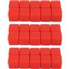 Stylebest 30 Pz 16MM Dadi Arrotondati Vuoti A Sei Facce Insegnamento Creato Sesources Gioco Insegnamento Cubi di Plastica Quattro Colori Scegliibili ， Dadi Vuoti Cubi di Dadi Acrilici Colori Assortiti(Rosso)