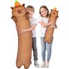 Mewaii Peluche Capibara che Respira Cuscino Lungo Capybara 50CM Pupazzo Gigante Kawaii Giocattoli Abbraccio Morbido Cuscino Giocattolo Regali per Bambini Ragazza