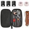 Fimghsoo Forbici da Innesto Kit Grafting Tool Forbici Professionali per Innesto e Potatura con Lame di Ricambio (V-Cut/Ω-Cut/U-Cut) per Alberi da Frutto/Pianta/Ramo (Nero)