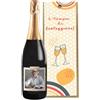 Bottle-Up Regalo Personalizzato bottiglia di vino 0.75 lt. con cassetta in legno per compleanno | Idea regalo originale per Lui e Lei | Regalo Personalizzabile Compleanno Amico (Prosecco DOC, Post-it)