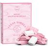 FCaeon Asciugamano Compresso Usa e Getta Addensare Grande, Compressed Towel, Morbido Panno per Il Viso,Riutilizzabile Velina di Cotone Portatile per Viaggi,Campeggio,Salone di Bellezza(Rosa 50 Unità)