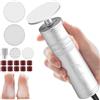 Kredioo 2 in 1 Pedicure Elettrico Professionale Piedi con Punte Nanometriche, Calli Rimozione Lima Elettrica per Piedi Togli Calli Pelle Secca Dura Raspa Piedi Professionale Esfoliante Kit per Duroni