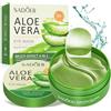 Nalikosty 60 Pcs Siero Gel di Aloe Vera Patch Occhi,Collagene Maschera per Gli Occhi, Patch Occhiaie e Borse, Anti-Rughe e Anti-Occhiaie, Rimuovi Borse e Puffiness, Effetto Idratante e Antietà