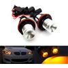 RZG 2x Lampadine LED Ambra Angel Eye Halo Ring per Fari Luce Diurna DRL Canbus per E39 E60 E61 E87 E53 E63 E65