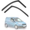 Modifycar - Set di 2 deflettori per finestrini anteriori compatibili con Ford Transit Tourneo Courier | 2014-2023 (1a generazione) | 2 pezzi | Colore fumo scuro