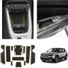 LUWU Tappetini Console Centrale Compatibili con Jeep Avenger 2023-2025 2026 Inserti Antiscivolo in Gomma per Portabicchieri e Vani, Anti-Polvere, Accessori Avenger EV Hybrid 4x4 4XE (Giallo)
