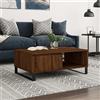 TJROO Tavolino Basso da Divano Tavolino da Salotto 90x60x35 cm Rovere marrone Tavolino in legno