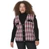 TRENDYOL Scollo a V a Quadretti, Gonna Rilassata, in Taglie Forti Felpa, Multicolore, XXXL Donna