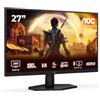 AOC Gaming Q27G42XNE - Monitor Quad HD da 27 pollici, 180 Hz, 1 ms, FreeSync Prem., HDR10 (2560x1440, 2x HDMI 2.0, 1x DisplayPort 1.4) nero