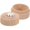 HAPINARY Scatola kidle the child lanugine fluff box baule portaspazzolino con spazzolino da denti per giocattoli porta dentini per risparmiatore di fetali Di legno