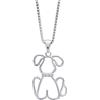 Bliss Collana Bliss Donna Funny Pets in Argento Cubic Zirconia 20073154 Funny Pets
