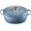 Le Creuset Cocotte ovale Evolution in ghisa vetrificata, Ø 29 cm, Chambray, 21178294344441