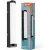 LEDVANCE ORBIS Tube da specchio/applique con LED, vetro satinato/nero, 9W, 820lm, dimmerabile, 3000/4000K, diametro 40cm, protezione IP44 contro corpi estranei/spruzzi d'acqua