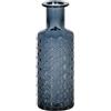 BigBuy Home Vaso We Care Blu Vetro Riciclato 9 x 9 x 28 cm