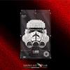 SHOWCASE LAB TECA IN PLEXIGLASS ACRILICO-SHOWCASE-TECA PER LEGO 75276-CASCO DI STORMTROOPER