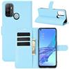 Fertuo Cover per OPPO A53 2020 / A53s, Custodia Portafoglio Cover a Libro in Pelle Flip Case con Silicone Bumper, Fibbia Magnetica, Porta Carte, Kickstand, per OPPO A53 / A53s Smartphone, Blu