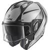 Shark HE8915ESAKXS Evo Gt - Casco Moto Unisex - Adulto, Multicolore (Silver Anthracite Black), XS