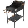CRUCCOLINI BA4 Barbecue FUOCONE A Legna E Carbone, Nero